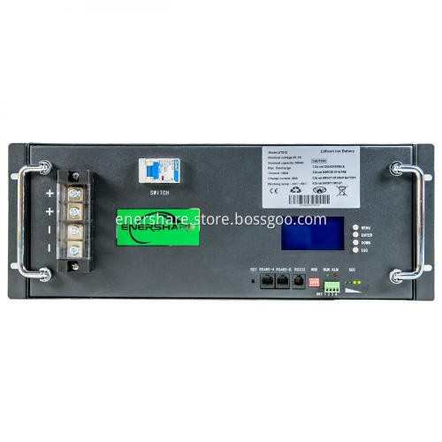 4U Lithium battery pack 48v lifepo4